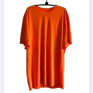 Hanes Men's Bright Orange Short Sleeve Tee